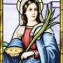 Vetrata dipinta per chiesa