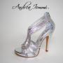sandali gioiello tacco alto con Swarovski