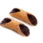 Cannoli glassati al cioccolato