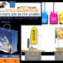 offerta bandiere e buste di carta