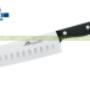 Coltello Santoku DUE CIGNI Lama con Alveoli