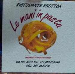 Le Mani In Pasta