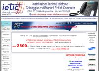 Sito di I.e.t.i.c. Telefonia Brescia Impianti Telefonici Rack Computer  Web e Voip