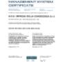 Certificato Iso 9001:2015 settori EA 35-37