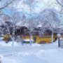 edificio principale in inverno