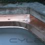 Caricato da visitatore il 31/03/2016 - Gronda in cls rivestimento in Rame