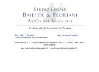 Studio Legale Baietta & Floriani Avvocati Associati