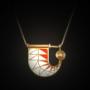 Pendente e Collana Oro e Smalti