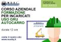 Corso gru per autocarro 12 ore