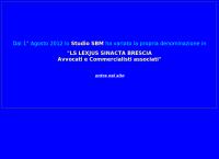 Studio Sbm Sorlini Bastianon Martini Studio Sorlini Bastianon Martini Commercialisti Associati