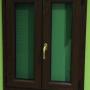 Finestra in PVC Rehau color noce