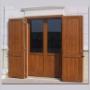Porta finestra e oscurante in PVC Schuco