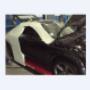 Foto car wrapping bianco lucido