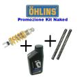 KIT SOSPENSIONI COMPLETO OHLINS AMMORTIZZATORE POSTERIORE 46DR MOLLE FORCELLA E OLIO PER TRIUMPH STREET TRIPLE 675 08-09