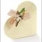 Scatole portaconfetti Cuore in cartoncino "Soft Avorio" mm.65x15 Pz.50 Sconto 10%