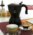 Italienische Kaffeevollautomat Cappuccino Kanne "Miss Combi Duo" poliertem Aluminium Espresso und Cappuccino - für 2 Tassen -