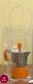 CAFFETTIERA MOKA 2 TAZZE ARANCIO CON SACCHETTO PVC - Confezione da pz.5