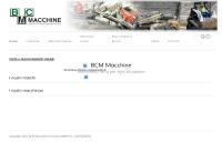 Sito di Bcm Macchine
