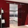 porta in vetro scorrevole temperato trasparente