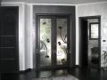 vetri per porta a 2 ante scorrevoli a scomparsa con decoro nero e swarovski