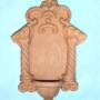 Acquasantiere terracotta e decorate
