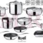 Glamour Mepra 18 Pz. antiaderente acciaio inox