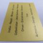 Stampa digitale in oro metallizzato