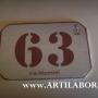 numero civico personalizzato effetto marmo logo
