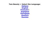 Sito di Tem Beauty S.r.l.