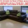 PROMO 1 DIVANO IN PELLE CUSCINI SFODERABILI