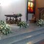addobbo floreale chiesa di Buccinasco