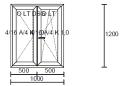 Finestra PVC 2 ante