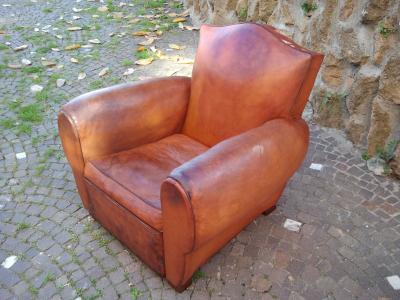 POLTRONA-PELLE-FRANCESE