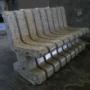 Panchine in graniglia di marmo lucidate