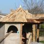 GAZEBO/BARBEQUE CON COLONNE PASSAGGIO VERSO GAZEBO