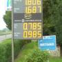 Tabellone prezziario per distributori benzina
