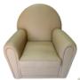 Poltrona crema in vera pelle 100%