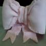 Fiocco di zucchero rosa. Lavorazione a mano