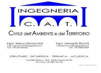 Sito di Ingegneria C.a.t. Di Marco Giovacchini