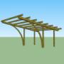 Carport in legno