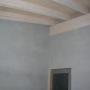 Particolare Intonaco su travi in legno