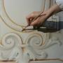 Finto stucco su tela.