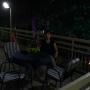 la terrazza di sera