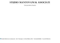 Sito di Studio Mantovani & Associati Commercialisti Revisori Contabili