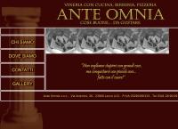 Sito di Ristorante Ante Omnia