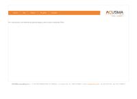 Sito di Acusma Consulting Srl
