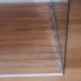 Bagno in rovere con doccia in iroko
