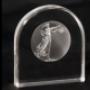semicilindro in plexiglas con medaglia inglobata