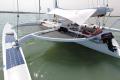 Jason Gard and his racing Trimaran Spirit