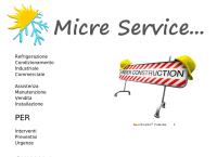Micre Service S.n.c Frigoristi Refrigerazione Condizionamento